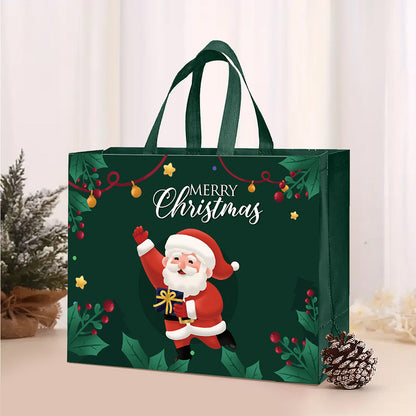 24 Pack Christmas and Halloween Handled Gift Shopping Bags - Green