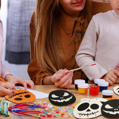 3D Wooden Wind Chime Craft Kit for Kids DIY Wind Chimes Decorative Ornament Halloween Style