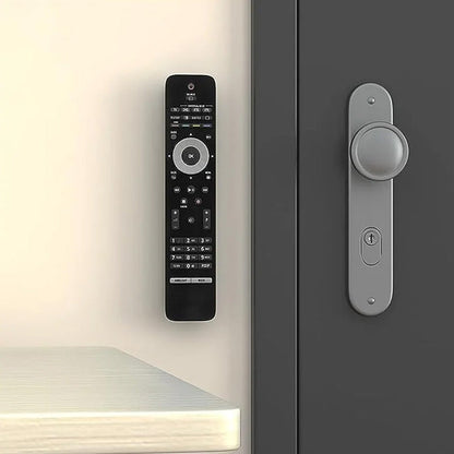 2Pcs Wall Mount Remote Control Holder TV Remote Control Caddy Black