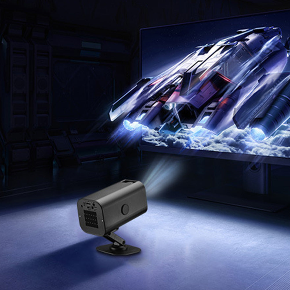 Mini 1080 P Portable Smart Projector ââ‚?Compatible with Phone, PC, Laptop Black