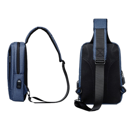 Chest Bag Messenger Bag Sling Bag Crossbody Shoulder Bag Travel Work Satchel Bag Blue