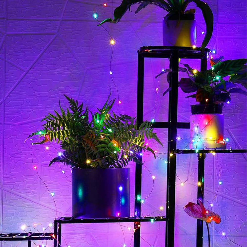 20m LED String Lights USB Powered 200 LEDs Copper Wire String Lights-Multicolour