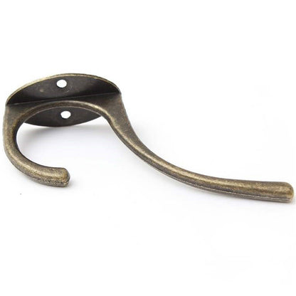 10Pcs Coat Hooks Wall Hooks Mounted Farmhouse Coat Hangers for Bags Caps Keys-Bronze