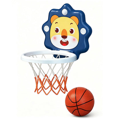 Adjustable Indoor Basketball Hoop for Kids ¨C Toddlers Mini Basketball Set Blue
