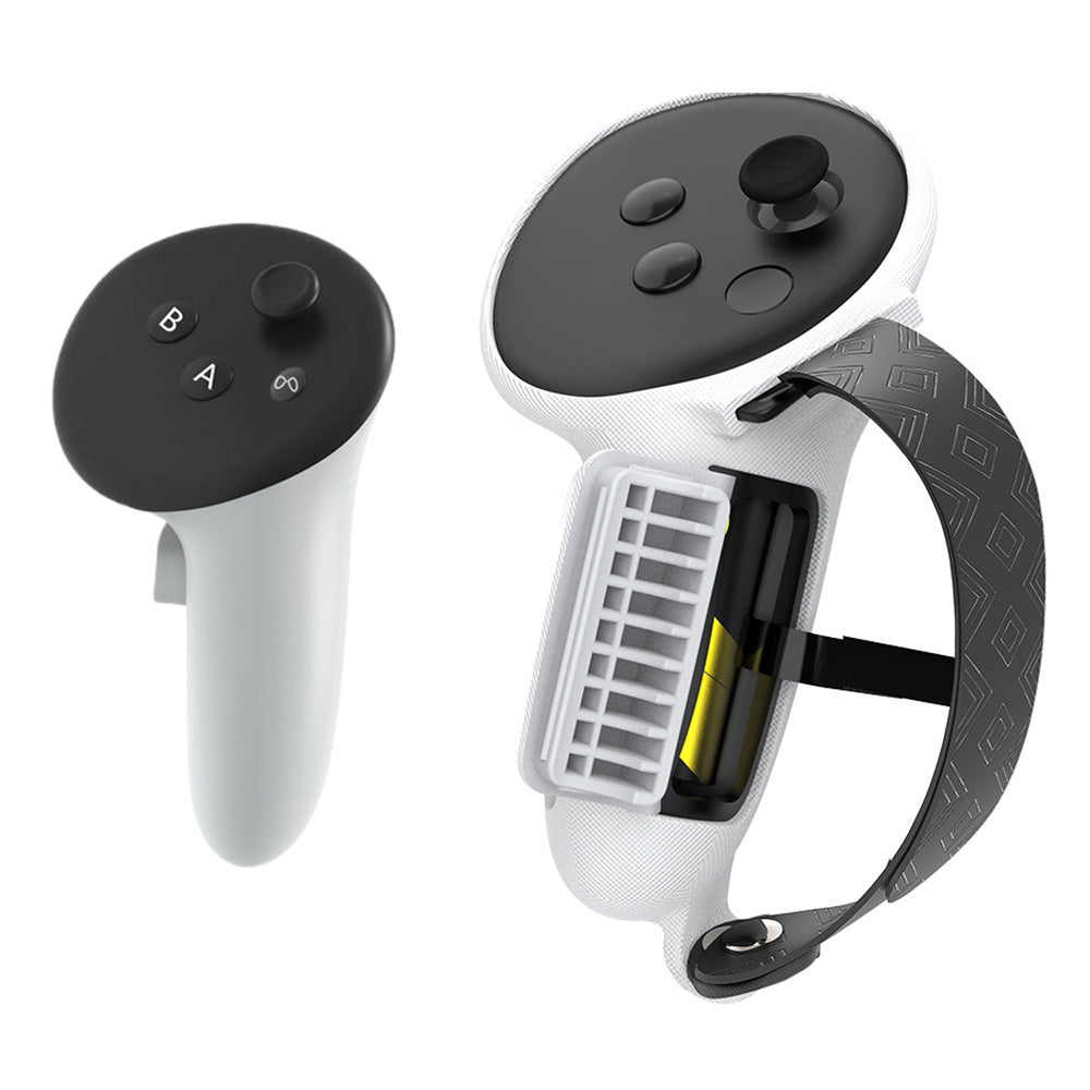 Silicone Controller Grips Cover VR Accessories Compatible with Meta Quest 3/Meta Quest 3S White