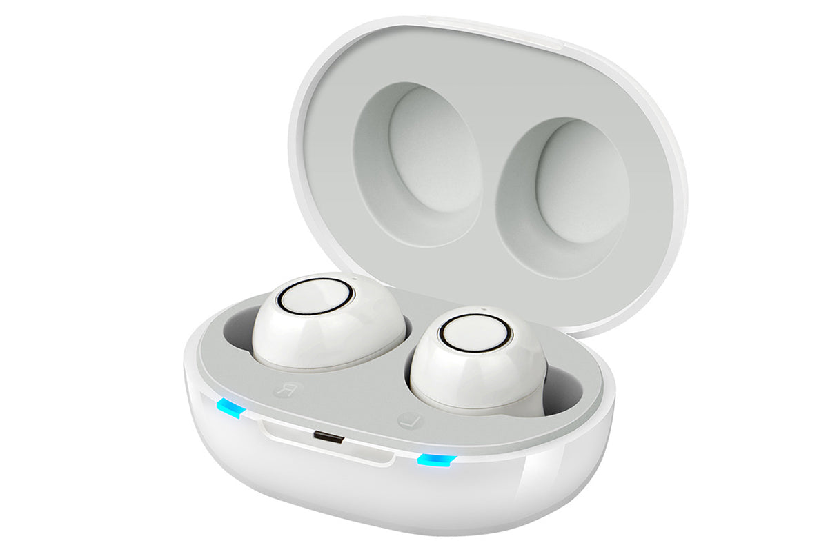 Hearing Aid Invisible Digital In-Ear Enhancer Sound Voice Amplifier Rechargeable-White