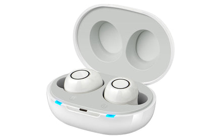 Hearing Aid Invisible Digital In-Ear Enhancer Sound Voice Amplifier Rechargeable-White