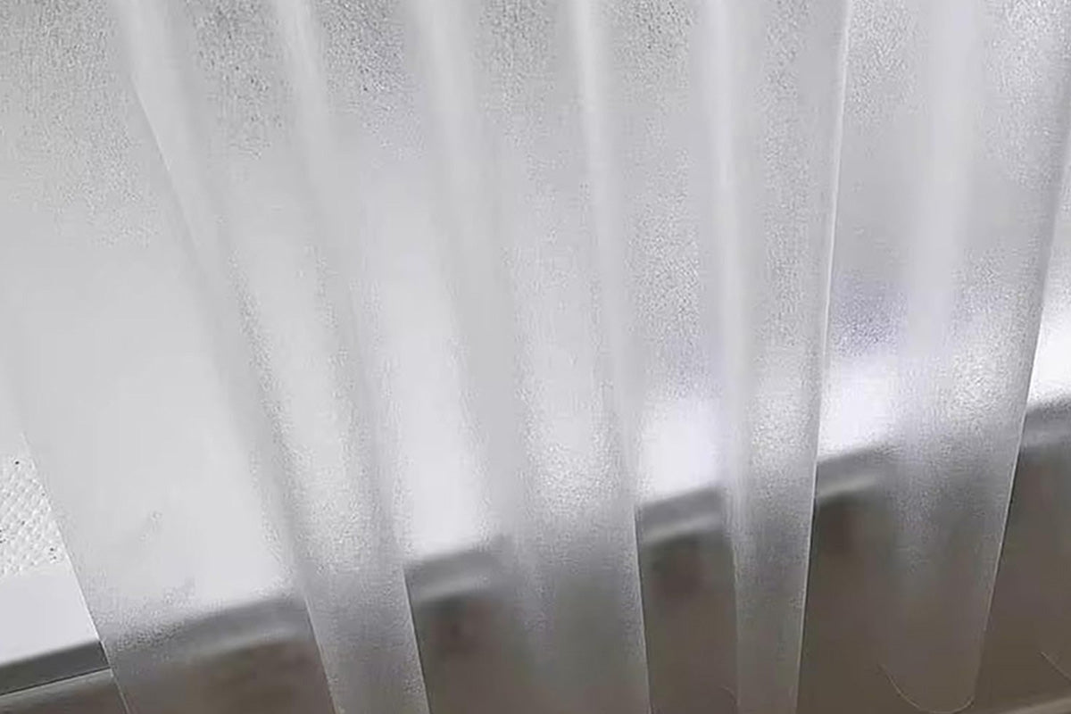 PEVA Shower Curtain Liner with Grommets and Hooks - Clear