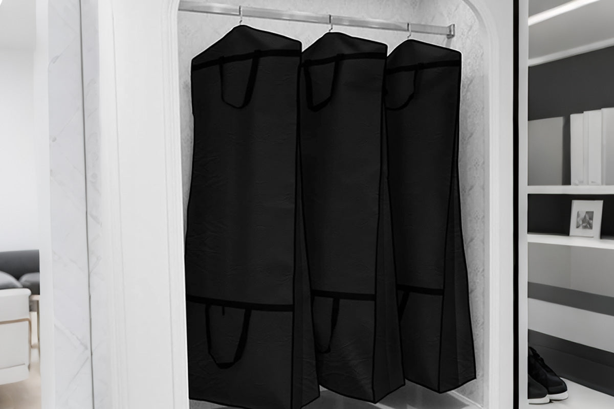 Portable Wedding Dress Garment Bag - Black