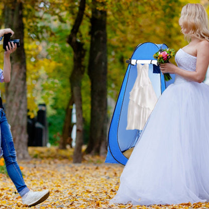 Pop-Up Privacy Tent Portable Outdoor Camping Shower Toilet Tent Changing Room for Hiking Blue