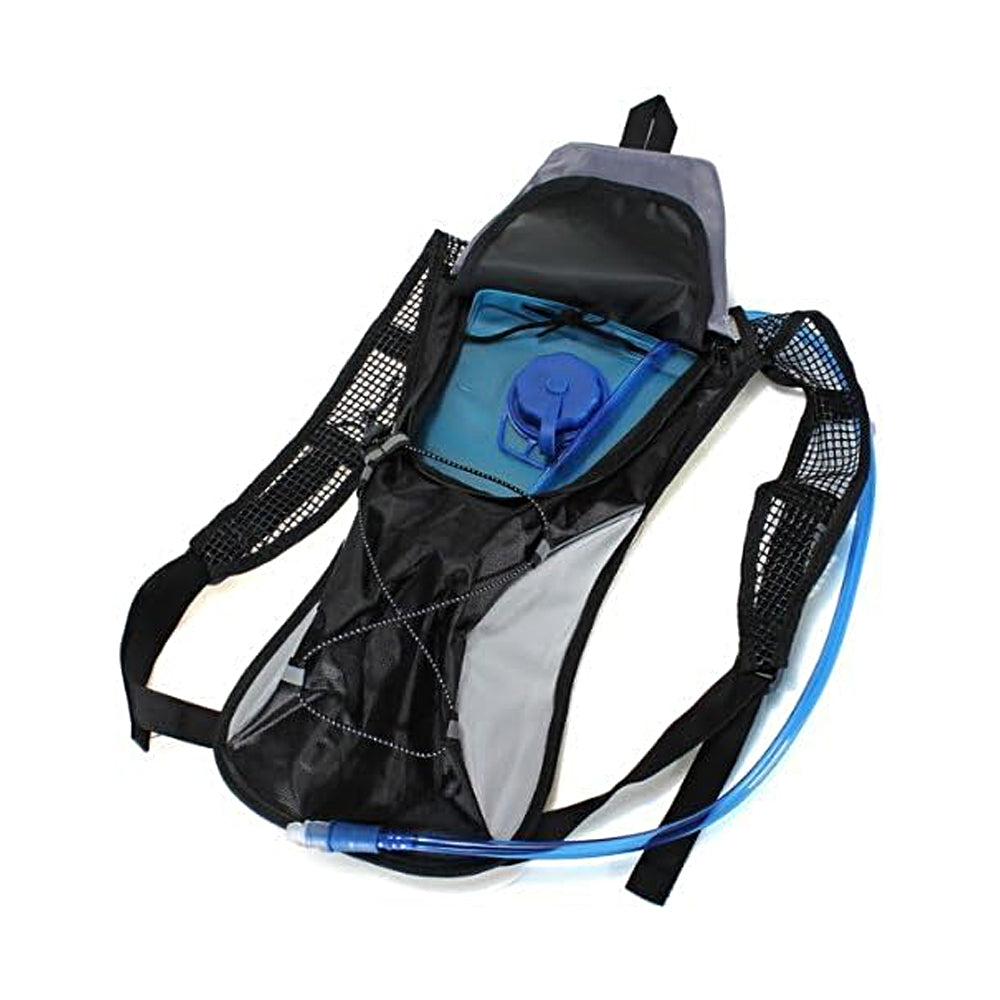 Hydration Backpack Pack with 2L Water Bladder Water Rucksack Backpack for Hiking Running Biking Black