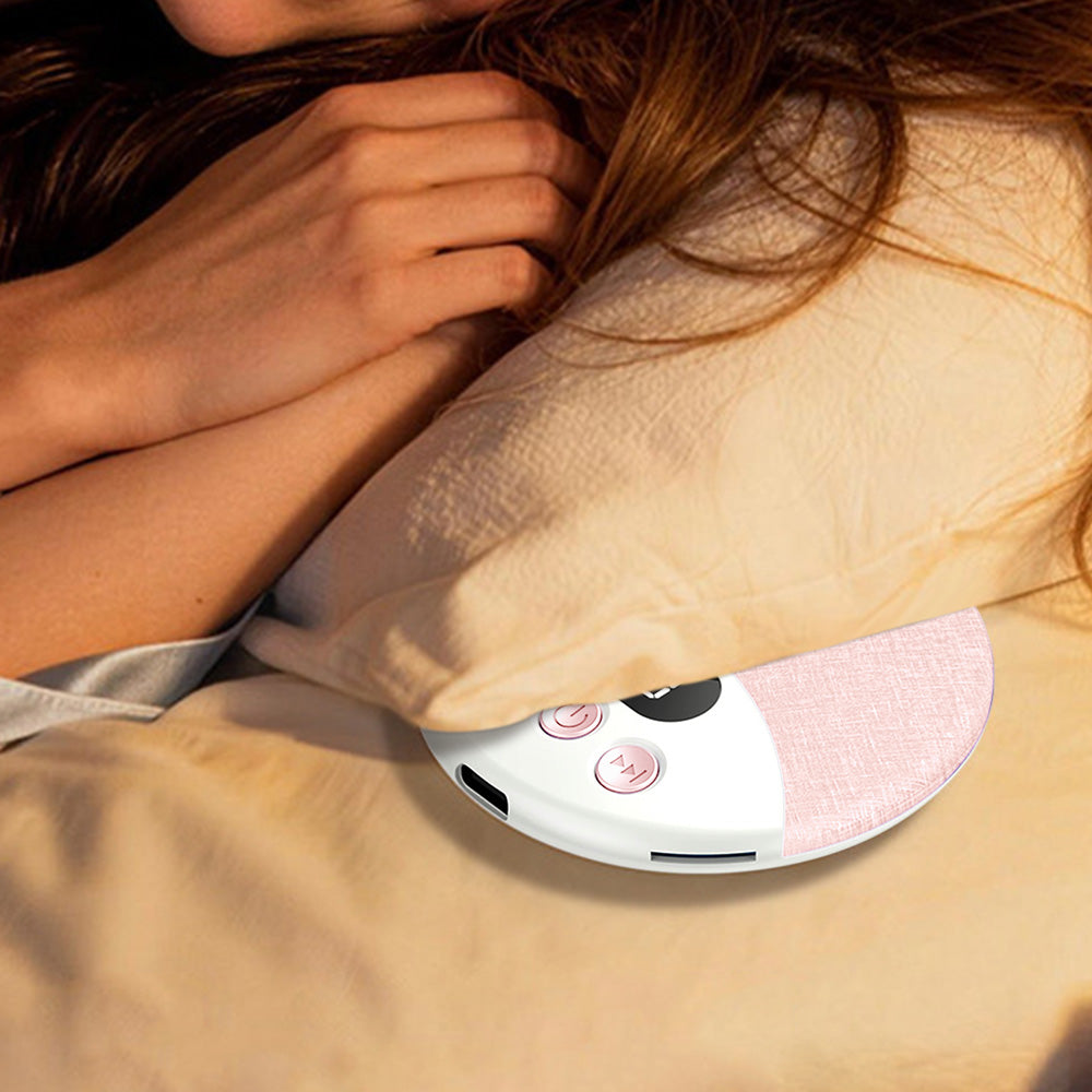 Under Pillow Bluetooth Sleep Speaker Wireless Bone Conduction Pillow Speaker-Pink