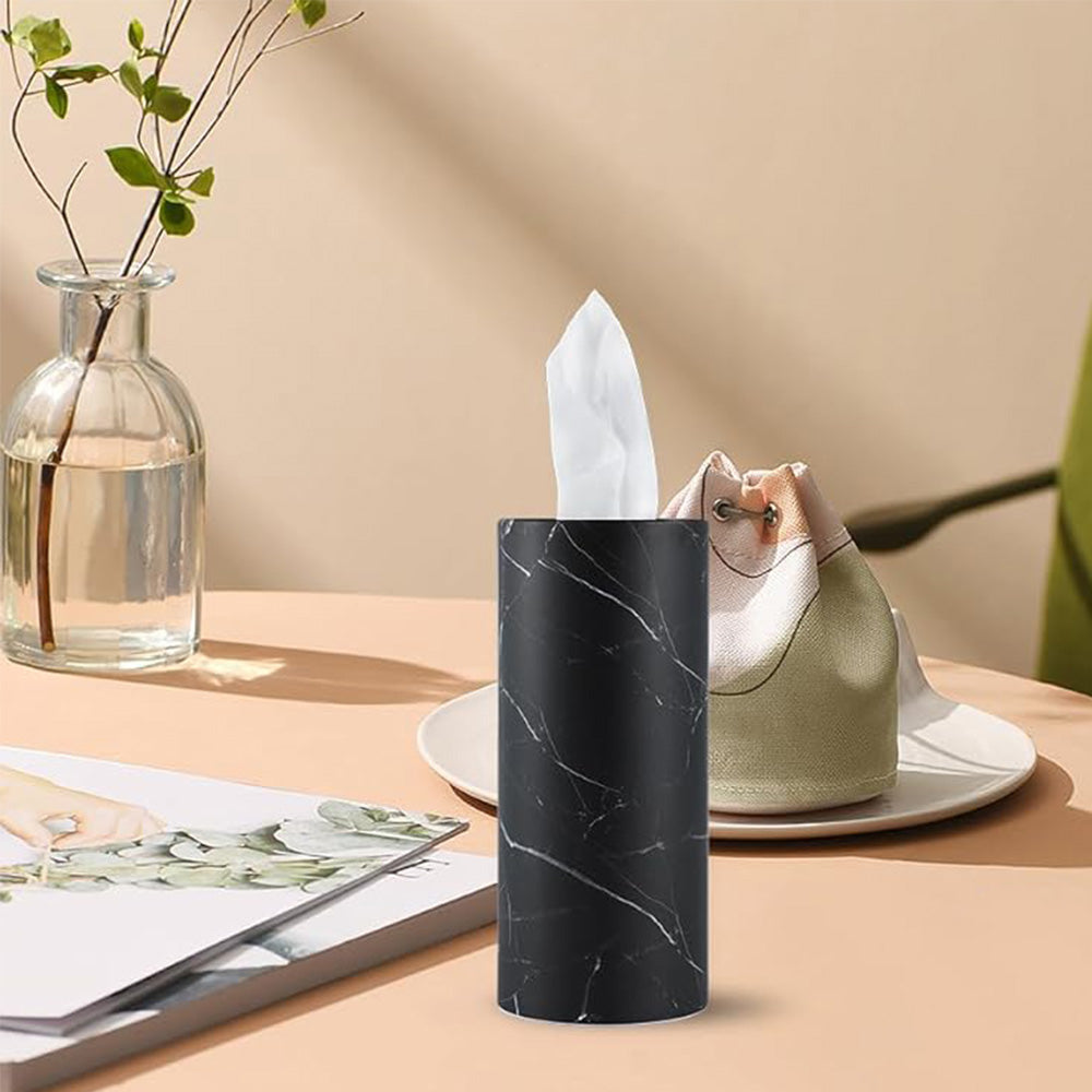 6Pcs Set Cylindrical Car Tissue Holders with Tissue Travel Tissue Box