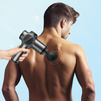 Deep Tissue Percussion Massager 8-Heads Muscle Vibration Relaxing Tool Black