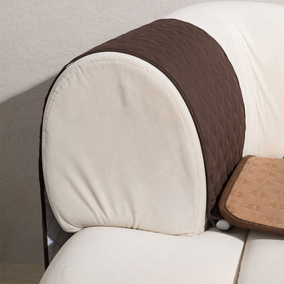 5 Pocket Sofa Armrest Organizer Remote Holder Bag for Couch and Chair-Coffee