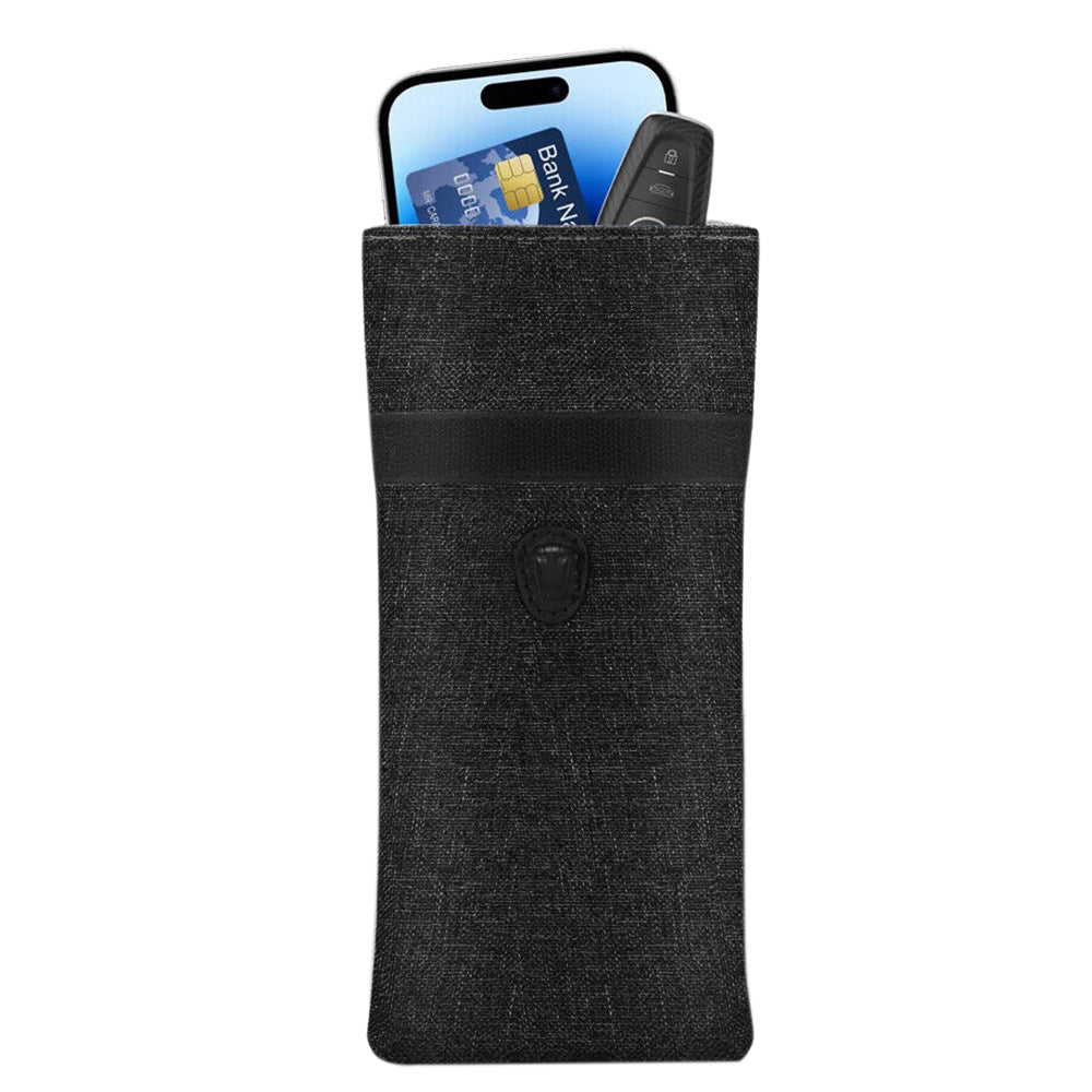 RFID Pouch for Car Keys & Phone ââ‚?Anti Tracking Case Gray Black