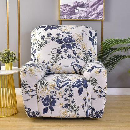 4-Piece Set Printed Recliner Chair Protector Cover Stretch  Sofa Couch Slipcover Style 5