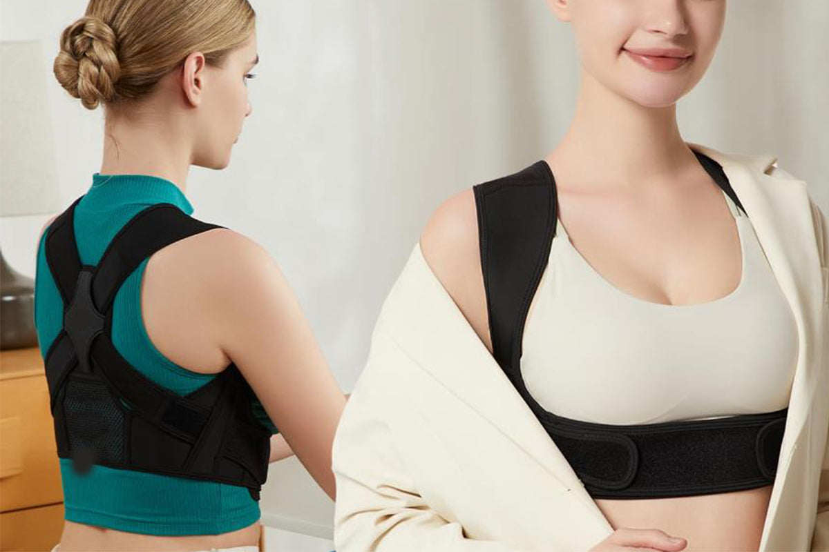 Adjustable Posture Corrector For Posture Correction Back Straightener-Black