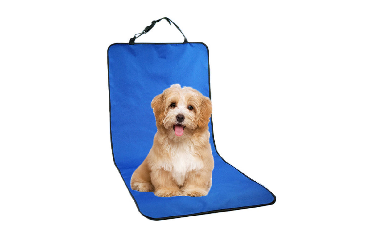 Nonslip Waterproof Durable Car Universal Fit Interior Backseat Dog Seat Covers-Blue