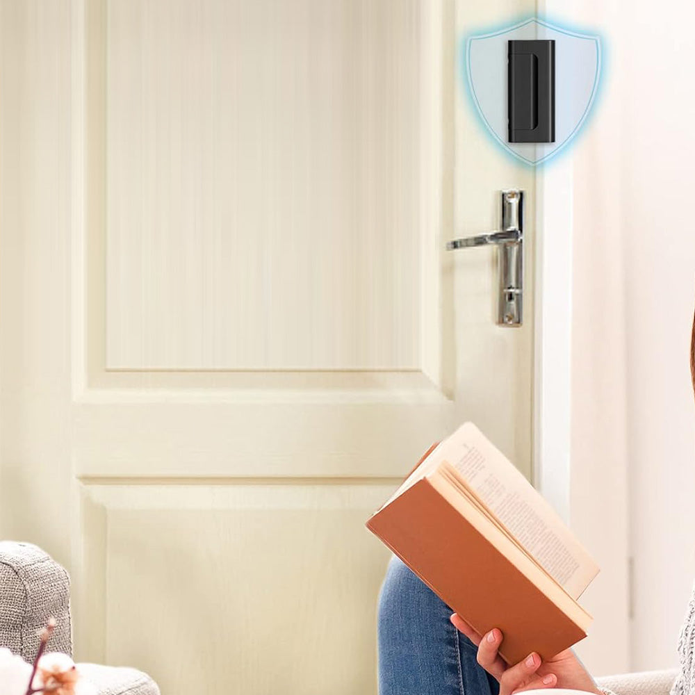 2 Pack Home Security Door Lock Door Reinforcement Lock -Black