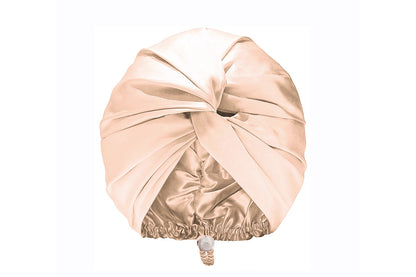 Adjustable Silk Bonnet Hair Bonnet for Women Curly Natural Braid Straight Hair-Beige