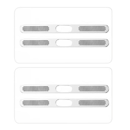 4Piece Metal Dust Mesh Covers for iPhone 18 Pro 18 Pro Max - Silver