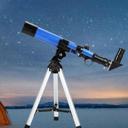 32X Magnification Astronomical Telescope Portable GPS Syncs Telescope with Tripod for Little Astronomy Beginners Blue