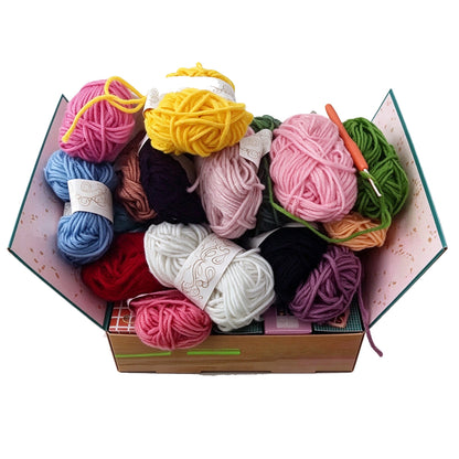 Crochet Yarn Christmas Advent Calendar 25 Days of Yarn and Crafting Surprises - Purple