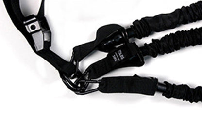 7Pcs Set Pull Up Assistance Bands with Adjustable Resistance Foot Rest for Strength Training-Black