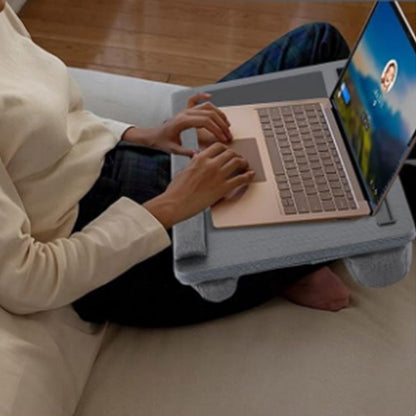 Laptop Desk with Built in Mouse Pad Wrist Pad Laptop Stand with Tablet/Phone Holder Black