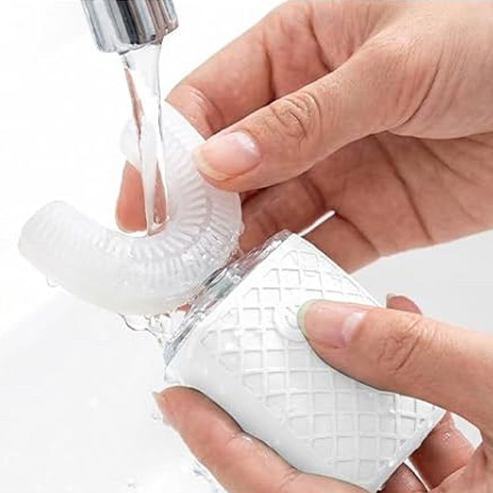 U Shaped Electric Toothbrush-White