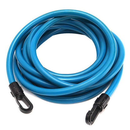 Elastic Swimming Training Band Set Adjustable Pool Swim Training Tether Swim Resistance Band Training Belt Blue