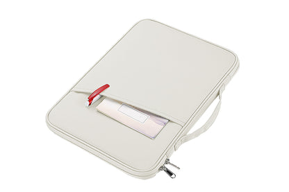 2Pcs Tablet Sleeve 10.8-13 inch Laptop Sleeve Protective Carrying Case Bag Travel Pouch-White