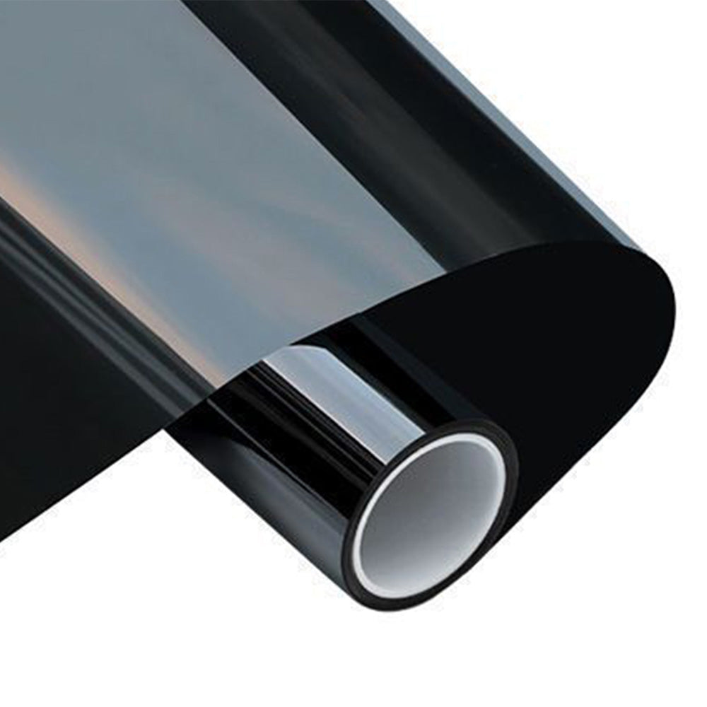 3-Meter Static Cling Sunlight Blocking Window Film One-Way Privacy Window Film Black