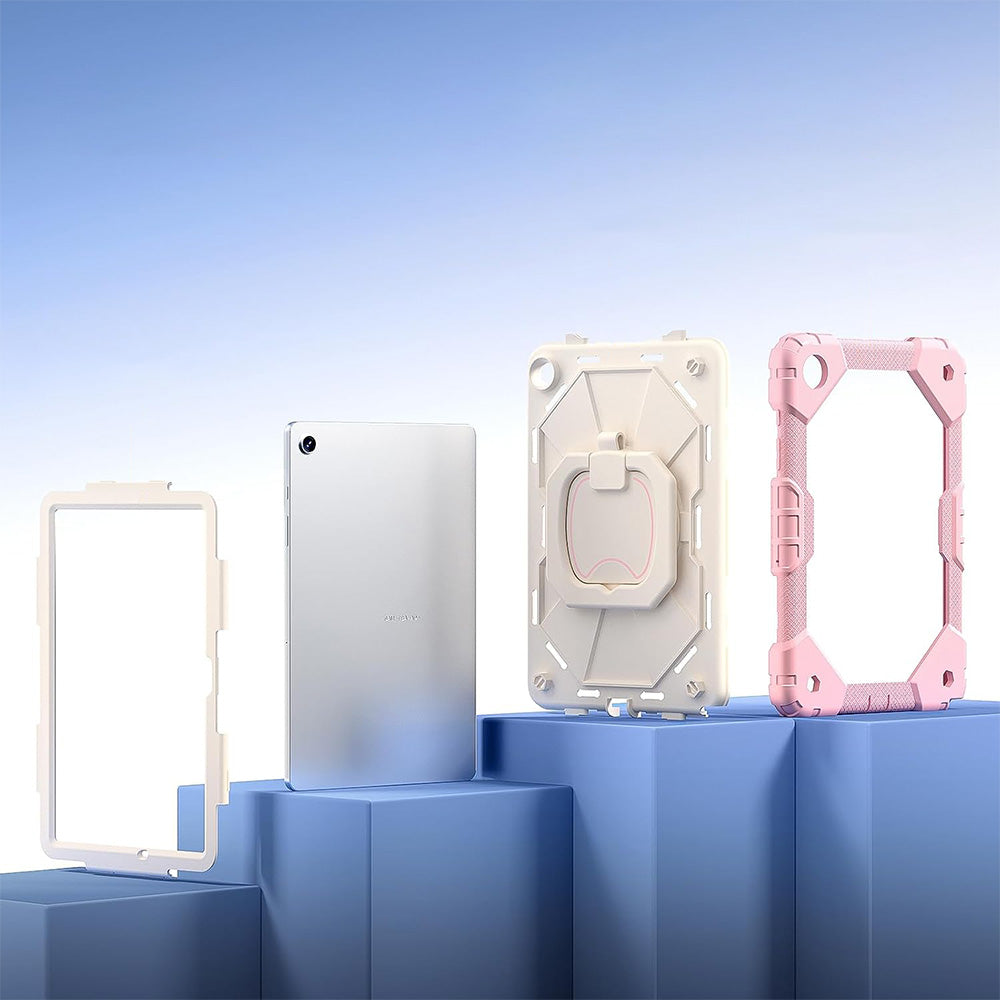 360 Degree Case for Samsung Galaxy Tab A11 Plus A9 Plus - Rose Gold