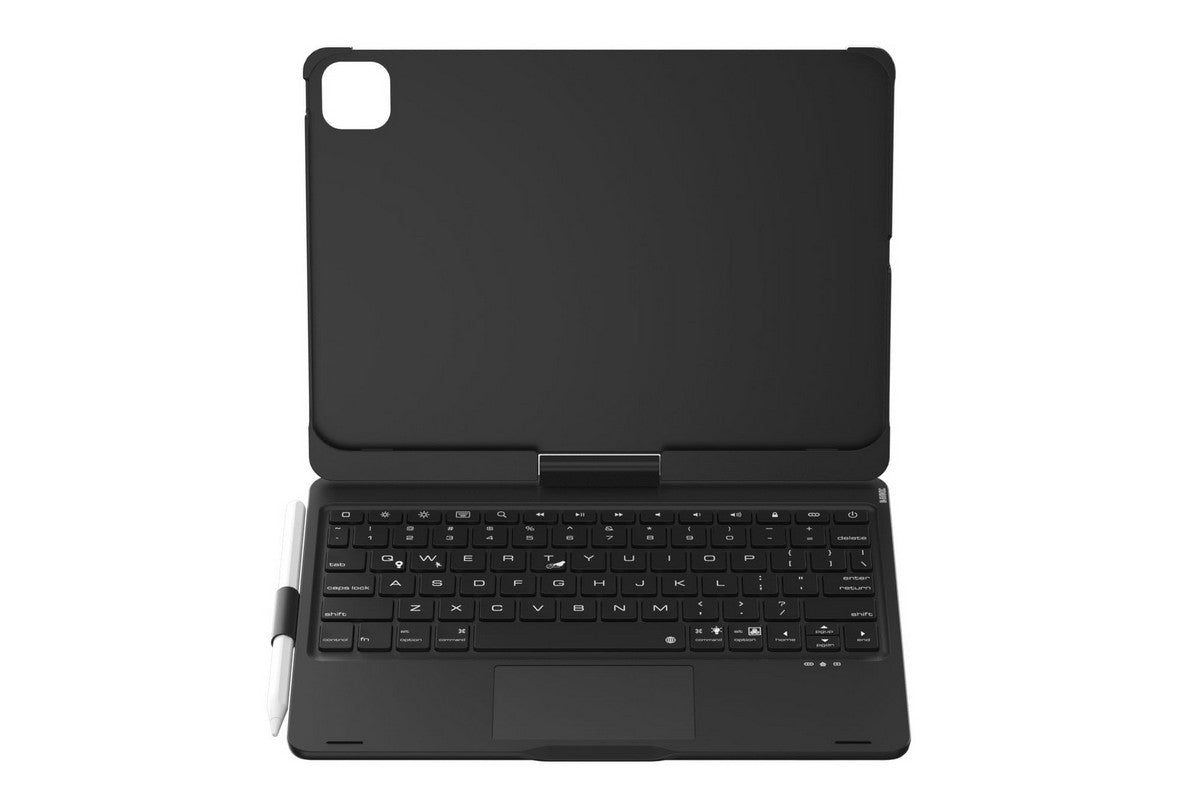 360-degree Rotatable Keyboard Case for iPad 11th Air 11 inch Air 13 inch with TouchPad -Black A11