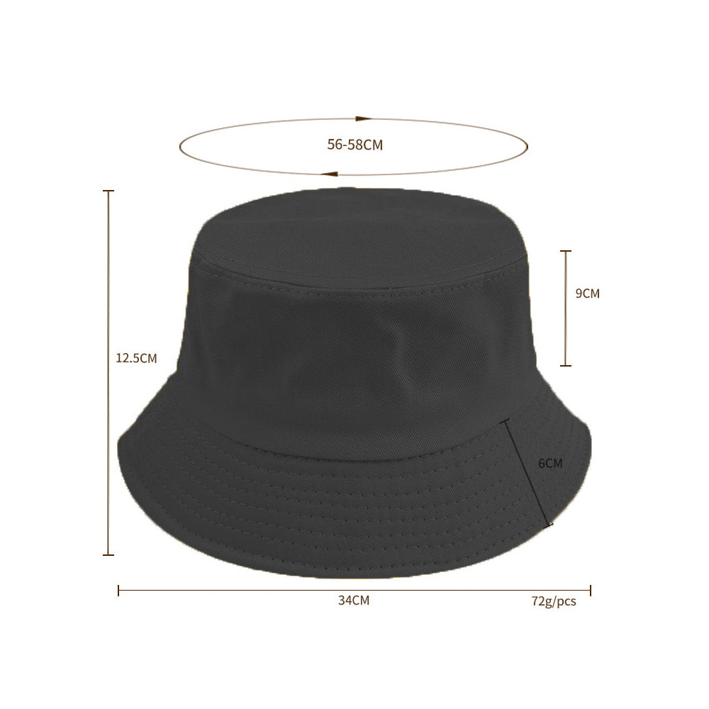 2Pcs Unisex Bucket Hat Cotton Outdoor Sun Cap Navy and Purple