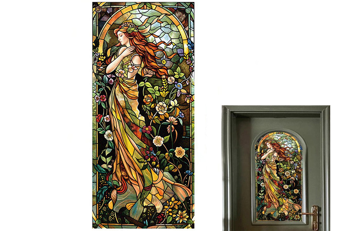 Static Cling Window Privacy Film Frosted Glass Window Sticker Window Covering Film