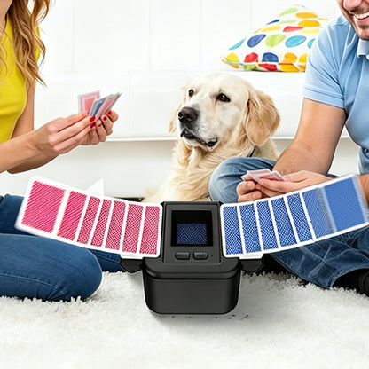 Automatic Card Shuffler with Sensor Stop - Black