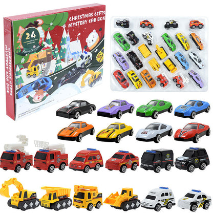 24 Days Pull-Back Cars Advent Calendar for Kids Countdown Calendar Style 2