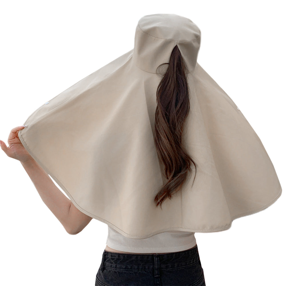 Sun Hats Wide Brim Fishing Hat UV Protection Bucket Hats Beige