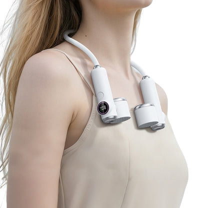 Detachable Easy Attached Neck and Handheld Fan - White