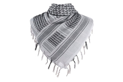 Military Shemagh Arab Tactical Desert Keffiyeh Thickened Scarf Wrap for Men-Gray