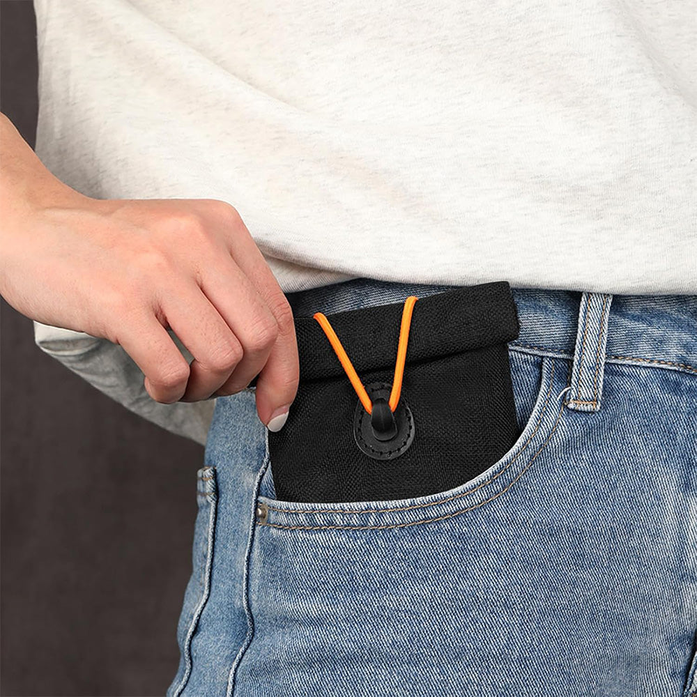 Faraday Phone Pouch RFID Signal Blocking Key Pouch Wallet Case For Privacy Protection-Black