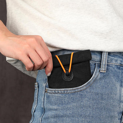 Faraday Phone Pouch RFID Signal Blocking Key Pouch Wallet Case For Privacy Protection-Black