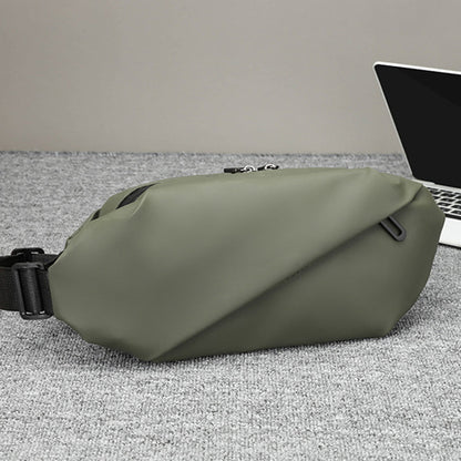 Travel Sling Bag Stylish Crossbody Bag Water-resistant Shoulder Bag for Sport Work Hiking Green
