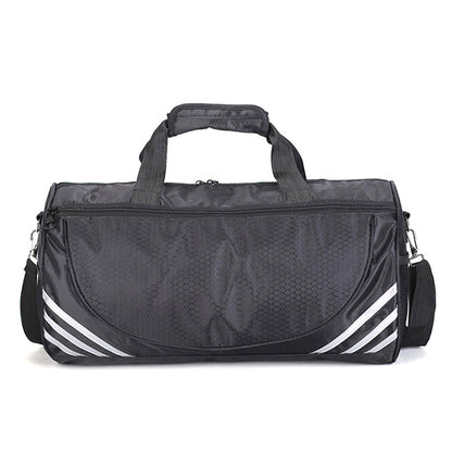 Gym Duffle Bag Travel Duffel Bag Outdoor Shoulder Sports Bag Black and White