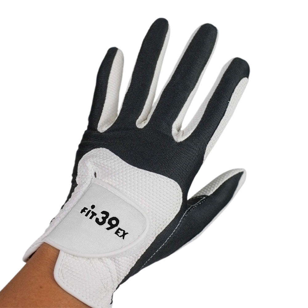 Stretch Breathable Washable Golf Glove with Slip Resistant Grip - White