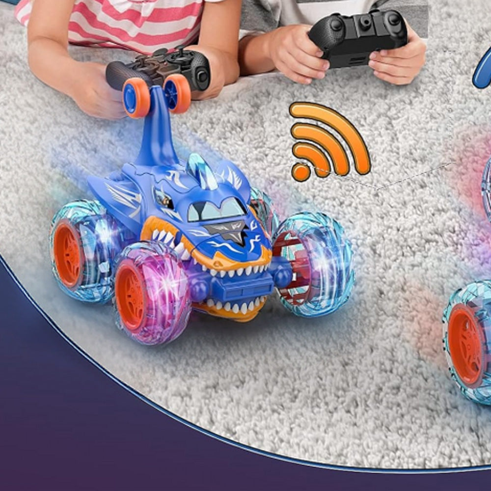 Remote Control 4WD RC Stunt Car 360-degree Rotating with Lights Christmas Gift Style 2