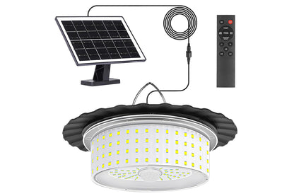 224-LED Solar Pendant Light with Moving Sensor Solar Light for Shed Camping Patio Tent